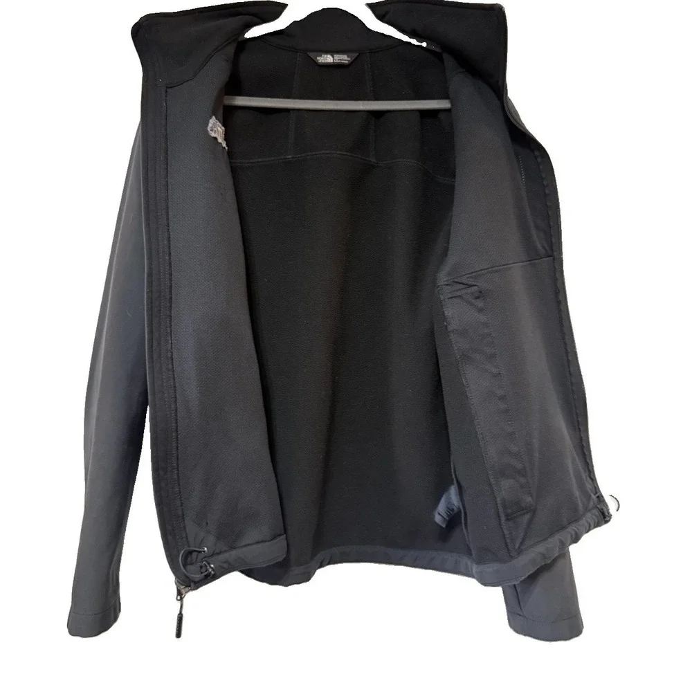 The North Face Cintas Mens Large Black Apex Barrier Softshell Fleece Jacket L
